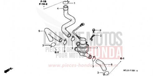 VALVE COMMANDE INJECTION D'AIR CBR900RR3 de 2003